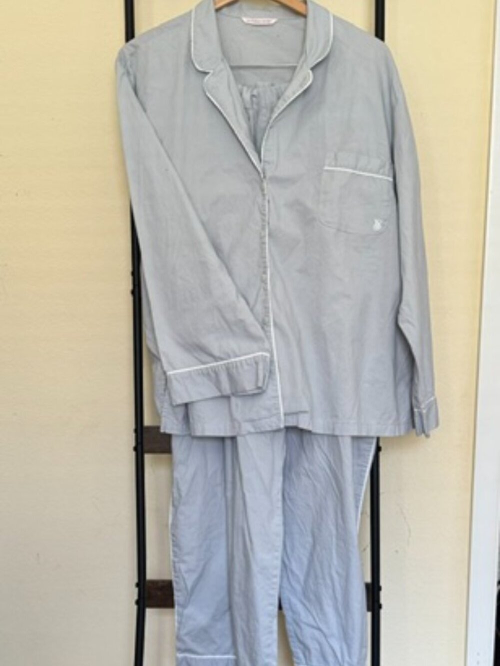 Victoria Secret Heritage Cotton Long Pajama Set - Size XXL